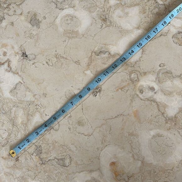 Tiffany & Co. Sterling Silver Three Heart Pendant Necklace 18.5” - Picture 7 of 7